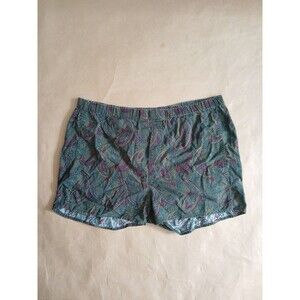 Vintage 1 London Pajama Mens Green Paisley 100% Cotton Luxury Classic small